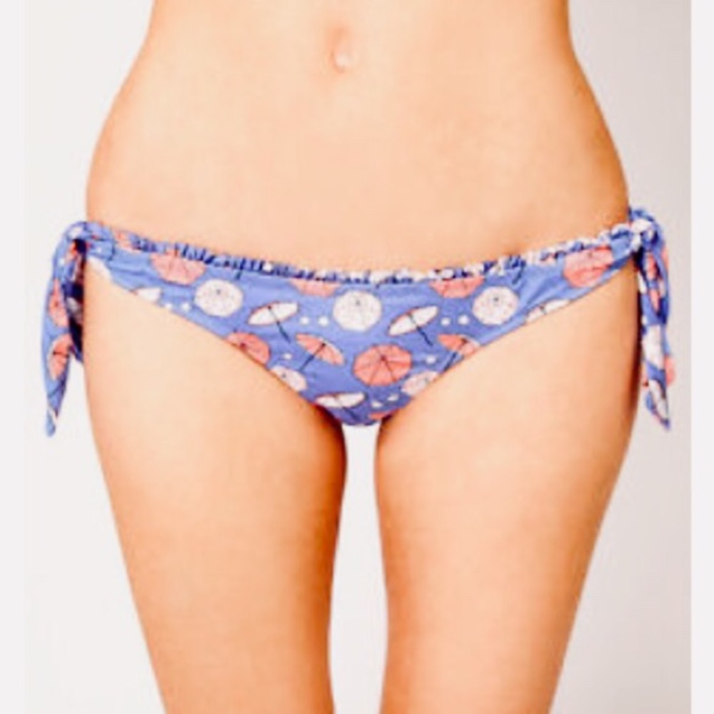 River Island Umbrella Print Frill Bikini Brief